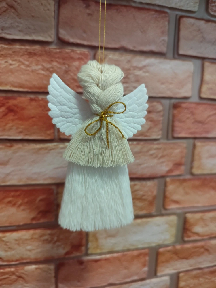 Macrame Andělka bílá