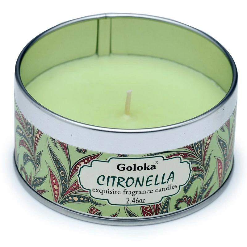 Goloka svíčka v plechové krabičce - Citronela