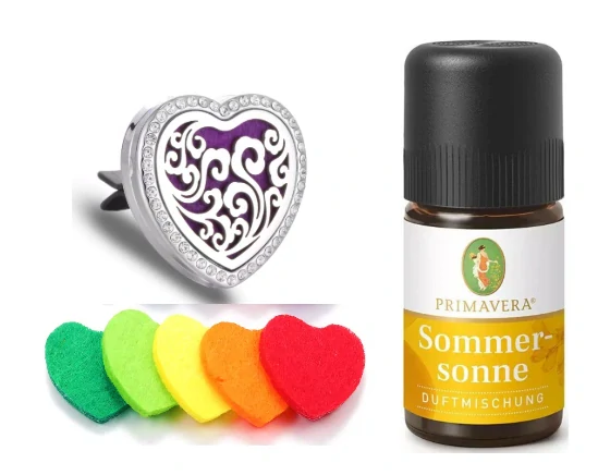 Aroma difuzér do auta Srdce s kamínky