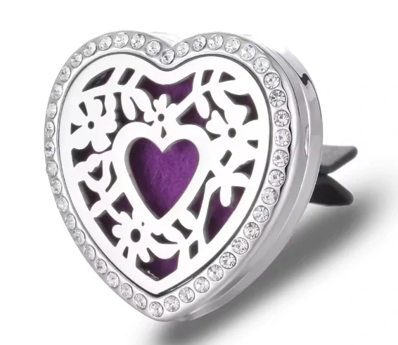 5ks Náhradních polštářků do auto difuzéru Srdce