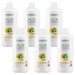 LR Aloe Vera Drinking Gel Traditional s medem Série 6 ks