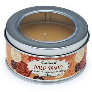 Goloka svíčka v plechové krabičce - Palo Santo