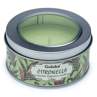 Goloka svíčka v plechové krabičce - Citronela
