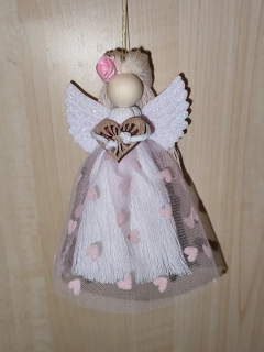 Macrame Andělka Valentýnka